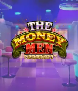 Immerse yourself the dynamic world of The Money Men Megaways slot by Pragmatic Play, featuring a striking logo with shining stars set against a luxurious casino setting. This image portrays the glamour and excitement of high-stakes gambling with its striking colors and design. Ideal for casino enthusiasts craving high-energy gaming. 