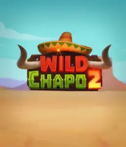 Step into the lively Mexican desert with Wild Chapo 2 slot by Relax Gaming, showcasing a whimsical bull wearing a sombrero against a serene desert backdrop. This graphic conveys the fun and adventure of the game, great for those who love culturally inspired slots, providing a entertaining gaming experience.